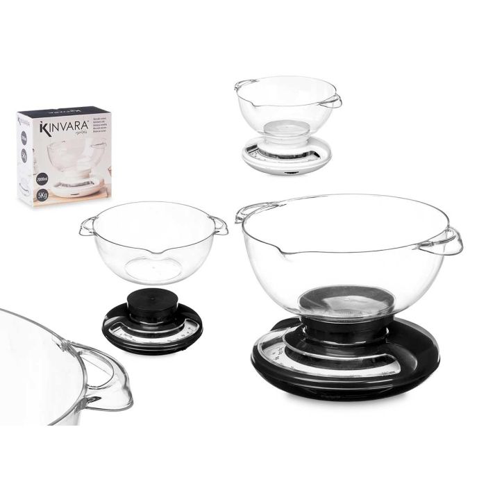 Báscula Kinvara 5 kg con recipiente 2000 ml y vertido, 26x17.5x22.5 cm (8 Unidades) Báscula Kinvara 5 kg con recipiente 2000 ml y vertido, 26x17.5x22.5 cm (8 Unidades)