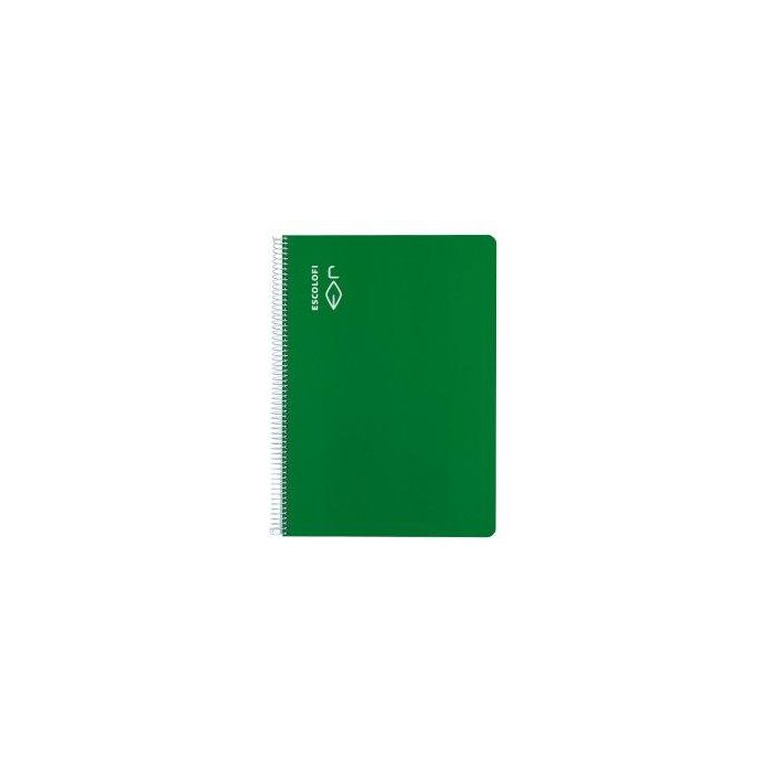 Bloc Escolofi Tapa Dura A4 80H Pauta 2,5 C/Margen Verde 5 unidades