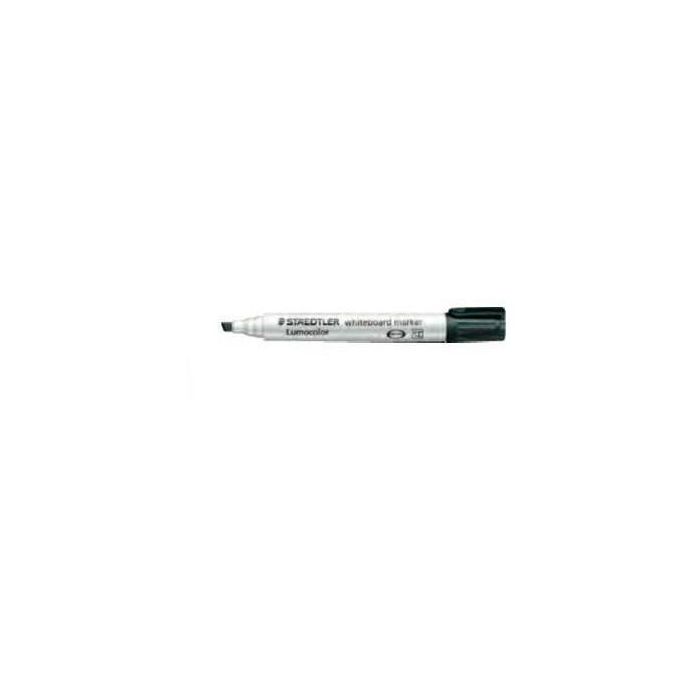 STAEDTLER Rotulador Whiteboard Lumocolor 351 B, negro, punta cincel 2-5mm, secado rápido, recargable, paquete de 10