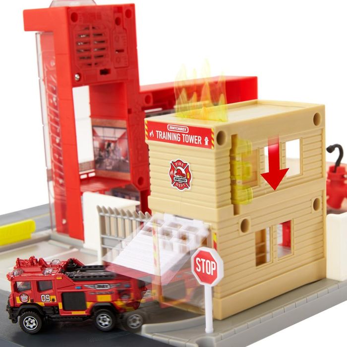 Estacion Bomberos Con Sonido Matchbox Hbd76 Mattel 1 Estacion Bomberos Con Sonido Matchbox Hbd76 Mattel 1