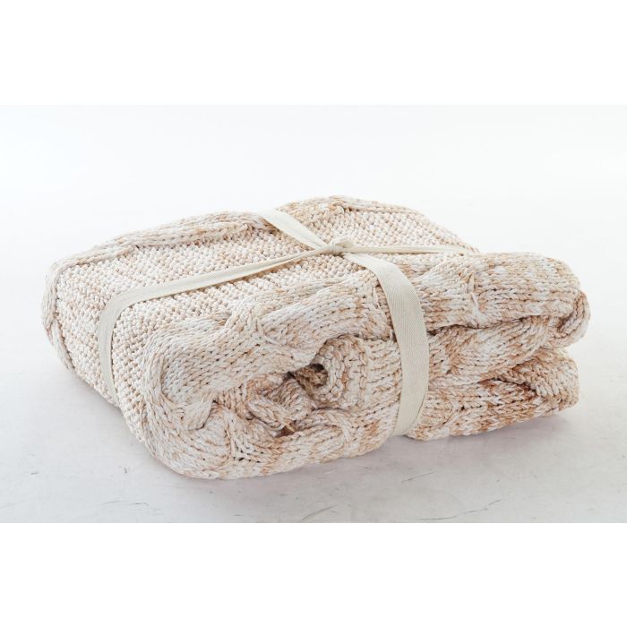 DKD Home Decor Plaid Alpino Coral 2 Unidades 133 x 1 x 154 cm 3