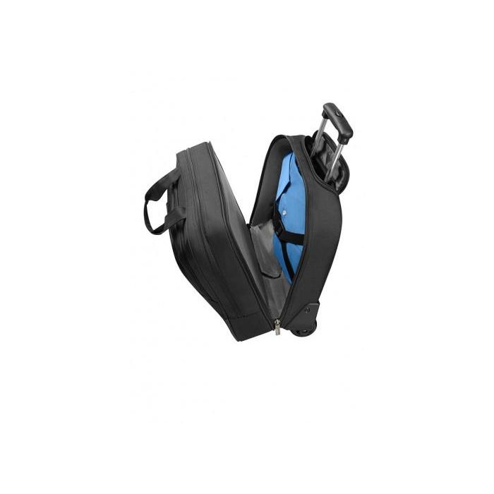 American Tourister Maletín con Ruedas para Portátil de 15.6", Compartimento para Ropa, Negro SA33G006 NE 1