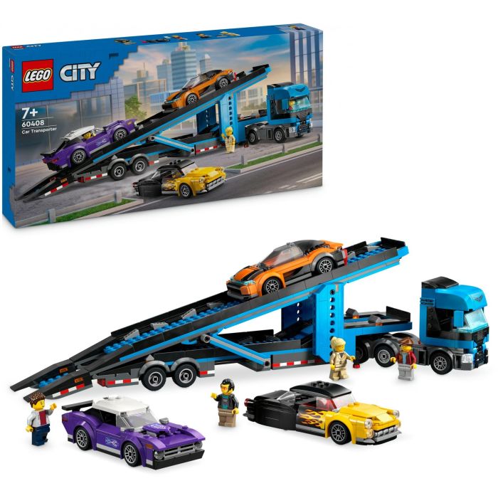 LEGO 60408 City Transporte de Coches Deportivos, 4 Vehículos para Niños 15 LEGO 60408 City Transporte de Coches Deportivos, 4 Vehículos para Niños 15