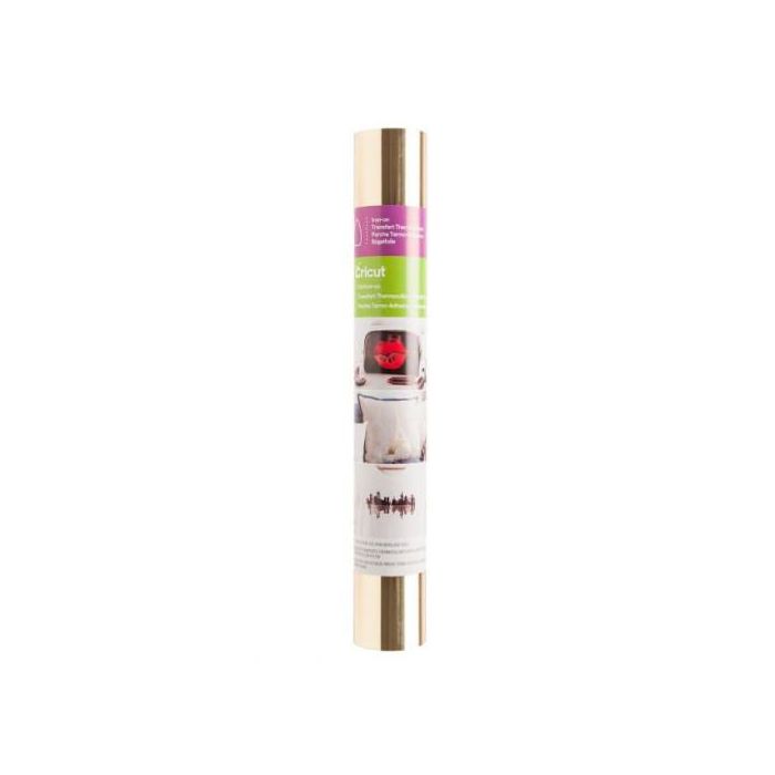 Cricut Rollo de vinilo de termotransferencia Foil Iron-on Oro 305 mm x 610 mm Ref. 2007646 Cricut Rollo de vinilo de termotransferencia Foil Iron-on Oro 305 mm x 610 mm Ref. 2007646