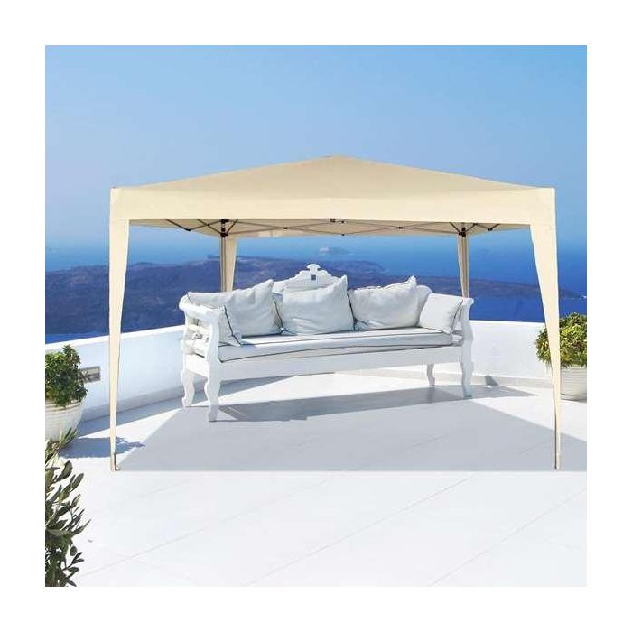 Cenador Aktive 300 x 240 x 300 cm Acero Crema Plástico 10