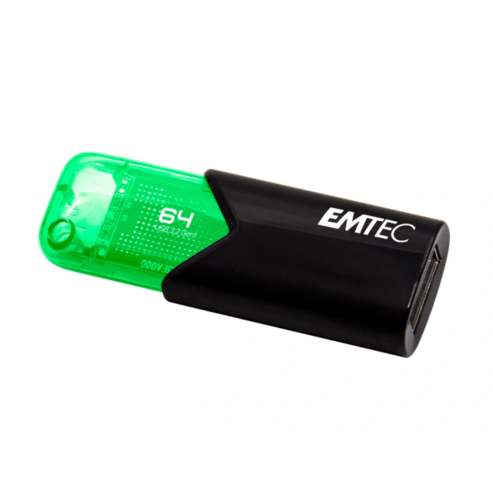 Emtec Click Easy Memoria USB 3.2 64 GB Verde Rápida Transferencia de Datos Compatible con Windows y Mac 3