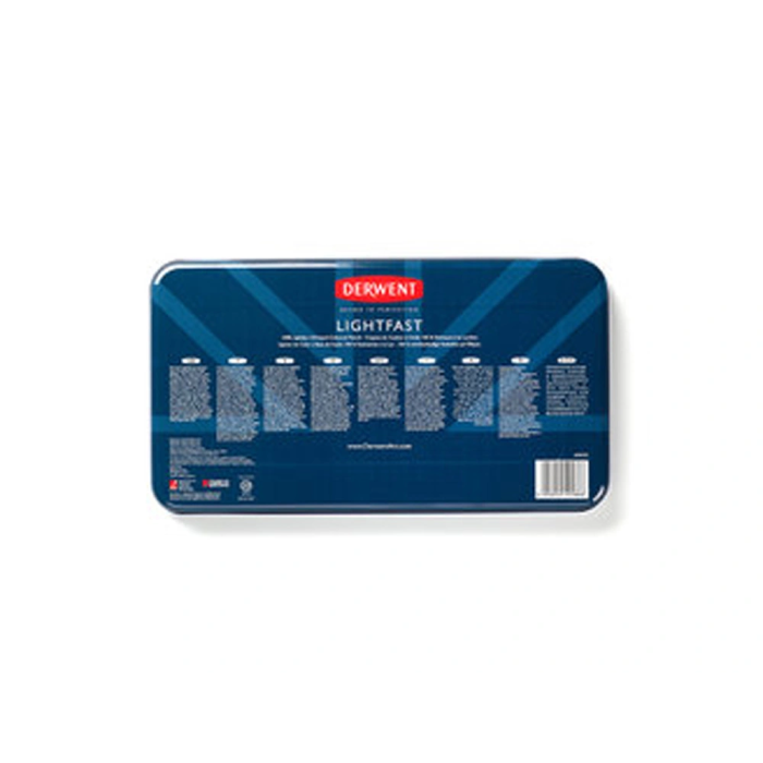 Derwent Lápices de Colores Lightfast Caja Metálica 72 Unidades Colores Surtidos Resistentes a la Luz 4