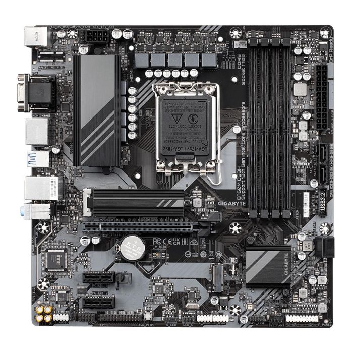 Gigabyte B760M DS3H G10 Placa Base Intel B760 LGA 1700 DDR5 Micro ATX 1 Gigabyte B760M DS3H G10 Placa Base Intel B760 LGA 1700 DDR5 Micro ATX 1