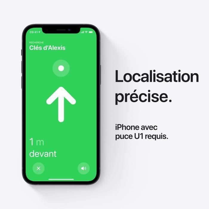 Apple AirTag - Localizador Bluetooth Rastreador de Objetos Personales para Llaves, Bolsos y Maletas, Compatible con App Buscar (Paquete de 1) 3 Apple AirTag - Localizador Bluetooth Rastreador de Objetos Personales para Llaves, Bolsos y Maletas, Compatible con App Buscar (Paquete de 1) 3