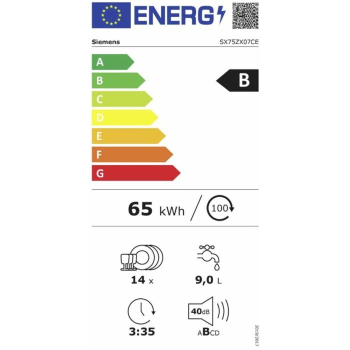 Lavavajillas Siemens AG SX75ZX07CE 60 cm Negro 1