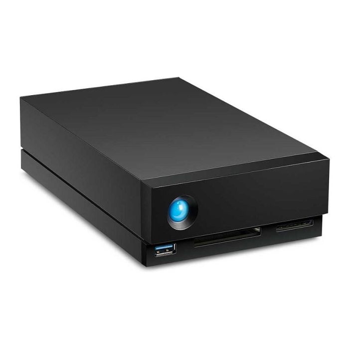 LaCie 1big Dock Disco Duro Externo 8TB 3.5" USB 3.2 Gen 1 / Thunderbolt 3 Estación de Acoplamiento con Lector de Tarjetas 7