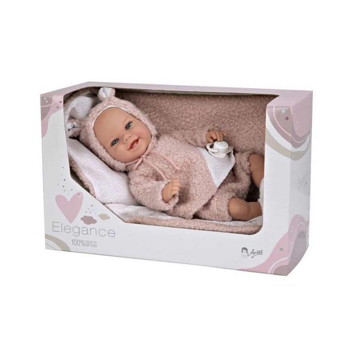 Muñeca elegance babyto rosa con manta (muñeca de peso) 35 cm cuerpo blando Muñeca elegance babyto rosa con manta (muñeca de peso) 35 cm cuerpo blando