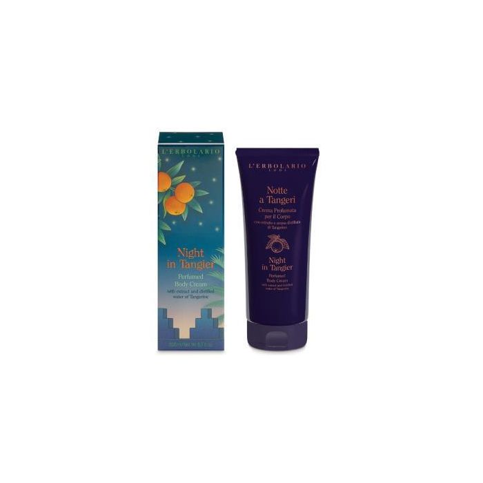 L'ERBOLARIO Noche en Tánger Crema Corporal de Mandarina 200 ml - Hidratante y Nutritiva con Aceite de Argán
