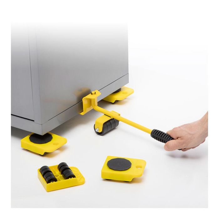 Innovagoods V0103237 Herramienta de Elevación y Transporte, Soporta 200kg, Mango Ergonómico, 4 Ruedas 360° 0 Innovagoods V0103237 Herramienta de Elevación y Transporte, Soporta 200kg, Mango Ergonómico, 4 Ruedas 360° 0