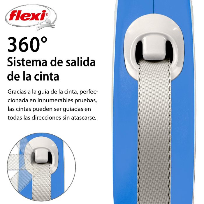 Flexi Correa New Comfort L Cinta 5M Azul 1