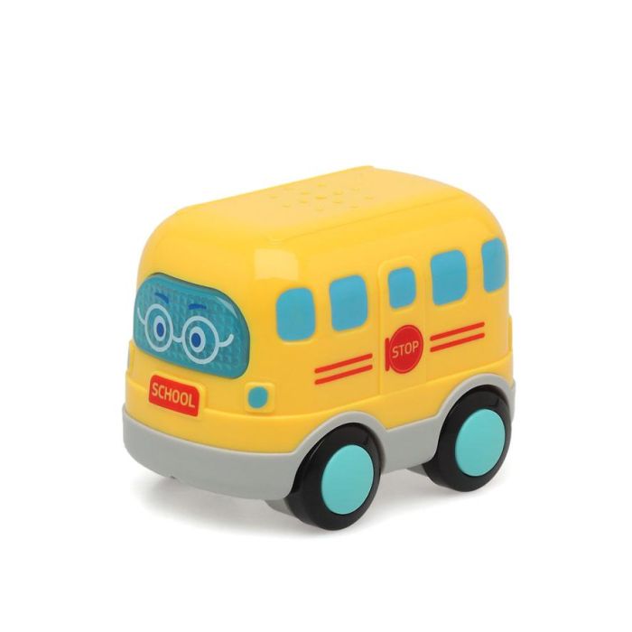KioKids Bus Escolar de Juguete con Luz y Sonido para Bebés +12 Meses, 23 Melodías y Sonidos, Plástico Amarillo 2