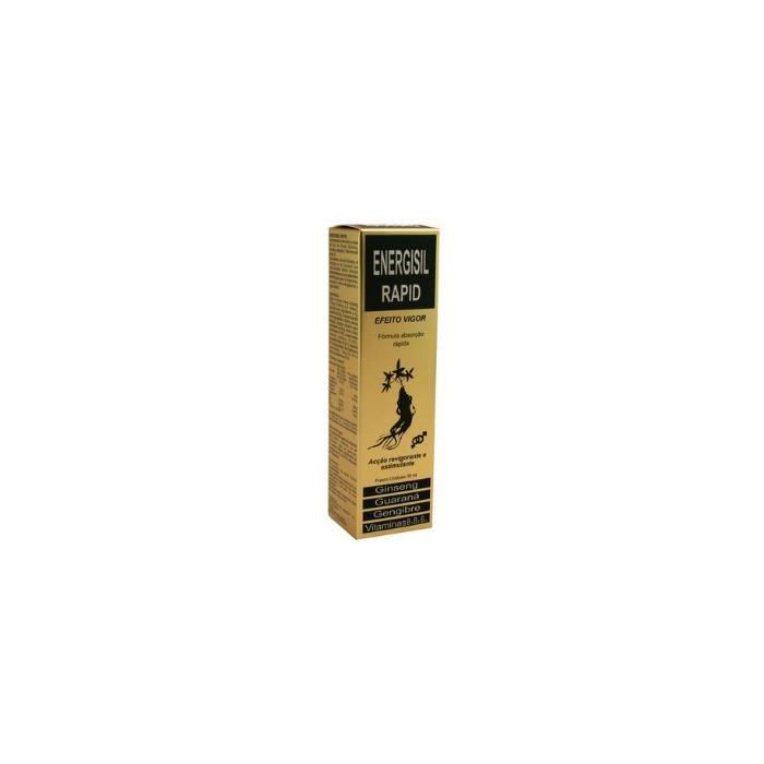 Energisil Rapid Frasco Unidosis con Ginseng, Guaraná y Jengibre. Mantiene niveles normales de testosterona.