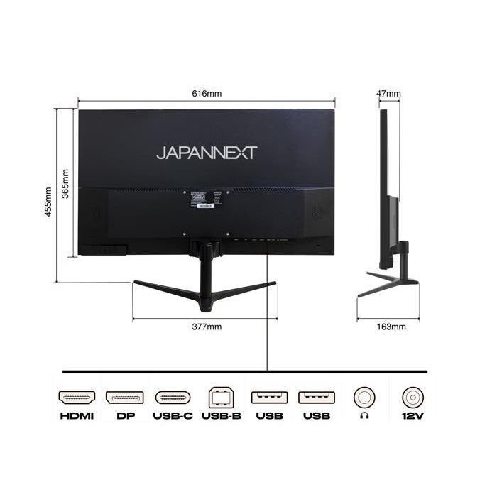 Monitor para PC - JAPANNEXT - 27" WQHD - IPS - 60 Hz - USB-C 65 W 5 Monitor para PC - JAPANNEXT - 27" WQHD - IPS - 60 Hz - USB-C 65 W 5