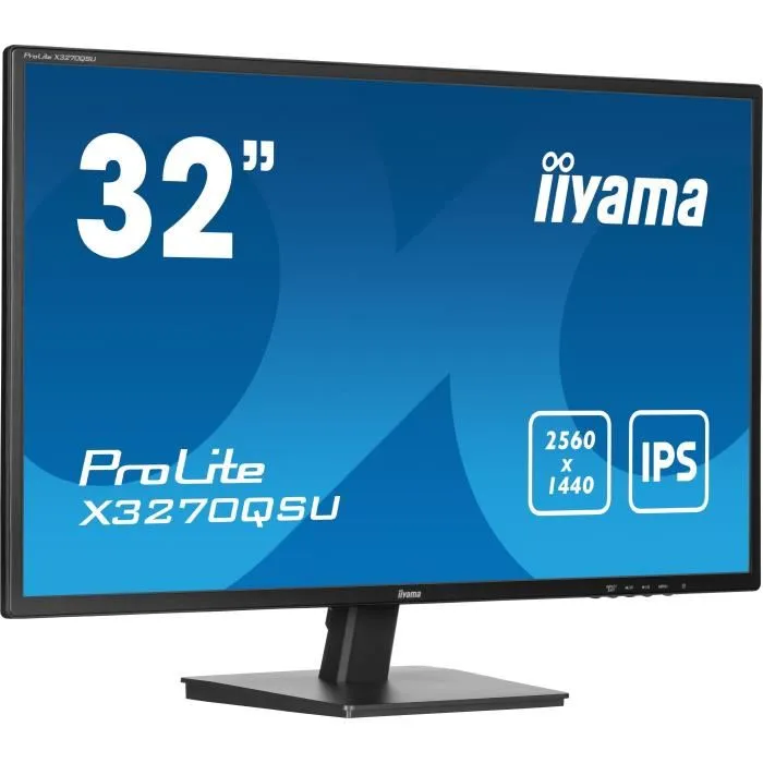 Iiyama X3270QSU-B1 Monitor 32" IPS QHD 2560x1440 100Hz 3ms 1xHDMI 1xDP USB Altavoces Negro 1 Iiyama X3270QSU-B1 Monitor 32" IPS QHD 2560x1440 100Hz 3ms 1xHDMI 1xDP USB Altavoces Negro 1