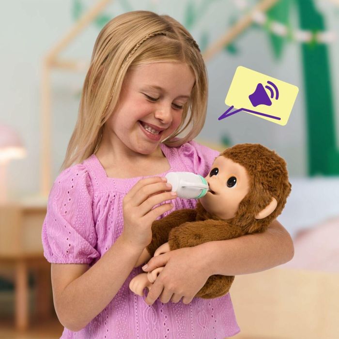 Little Live Pets Mi Bebé Mono Interactivo: +50 Reacciones y Sonidos, Mueve la Boquita al Alimentar, Edad +5 Años 6 Little Live Pets Mi Bebé Mono Interactivo: +50 Reacciones y Sonidos, Mueve la Boquita al Alimentar, Edad +5 Años 6