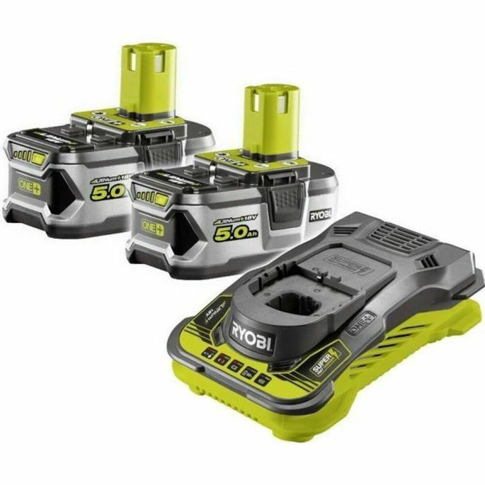 Set de cargador y baterías recargables Ryobi RC18150-250 Litio Ion 5 Ah 18 V 0 Set de cargador y baterías recargables Ryobi RC18150-250 Litio Ion 5 Ah 18 V 0