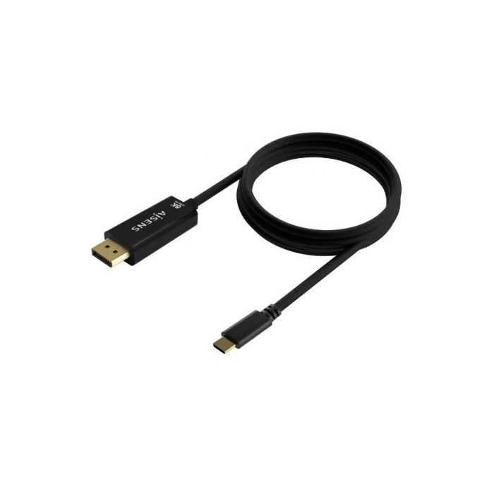 AISENS - CABLE CONVERSOR USB-C A DISPLAYPORT 8K@60HZ, USB-C/M-DP/M, NEGRO, 1.8M 1 AISENS - CABLE CONVERSOR USB-C A DISPLAYPORT 8K@60HZ, USB-C/M-DP/M, NEGRO, 1.8M 1