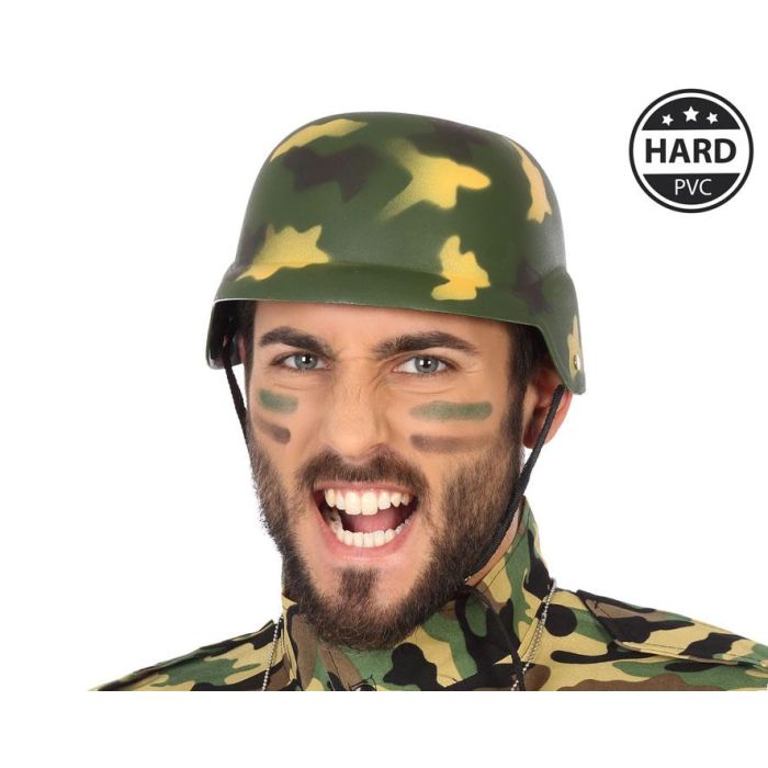 Casco Rígido Militar Verde Hombre Adulto