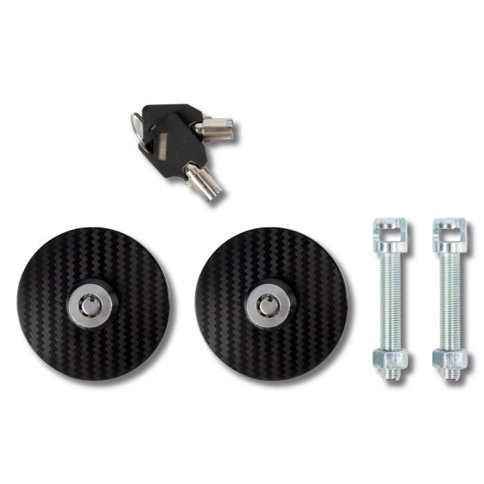 Occ Motorsport Cierres Capot Competición Con Llaves Negro-Plata Carbono OCCRC009 0 Occ Motorsport Cierres Capot Competición Con Llaves Negro-Plata Carbono OCCRC009 0