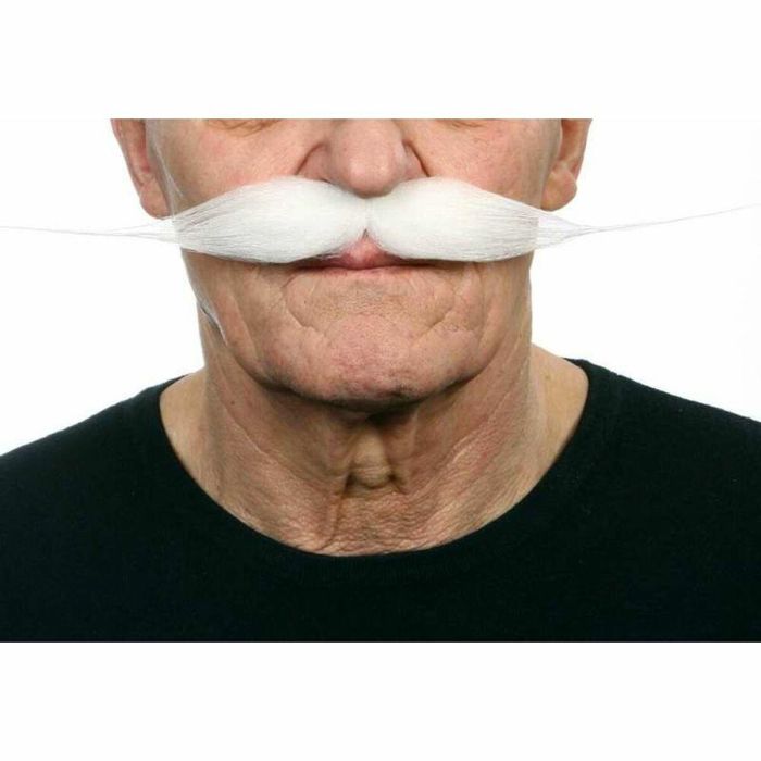 My Other Me Bigote blanco talla única para adulto My Other Me Bigote blanco talla única para adulto