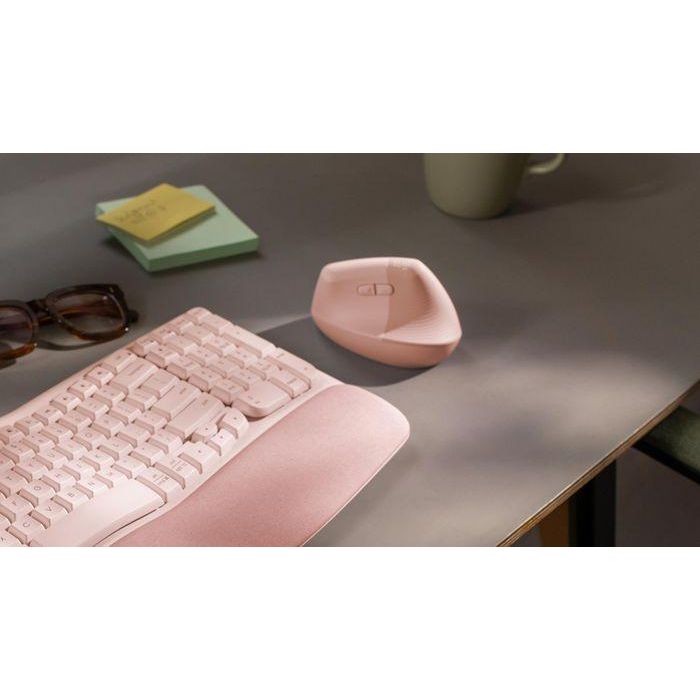 LOGITECH Raton Inalambrico 6 botones Ergonomico, Vertical, Videojuegos color Rosa LOGITECH Raton Inalambrico 6 botones Ergonomico, Vertical, Videojuegos color Rosa