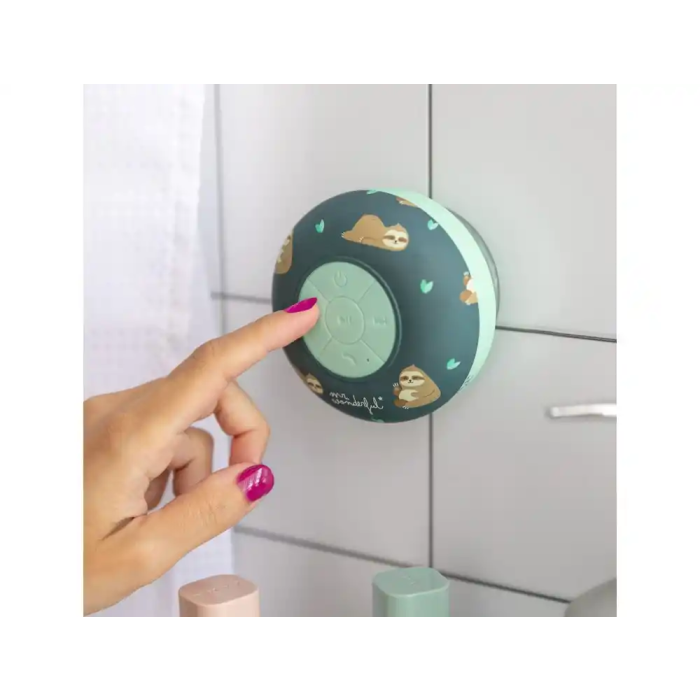 Wondee Mr. Wonderful Altavoz Bluetooth Portátil con Ventosa, Impermeable IPX4, Batería Recargable, 5-6h Autonomía