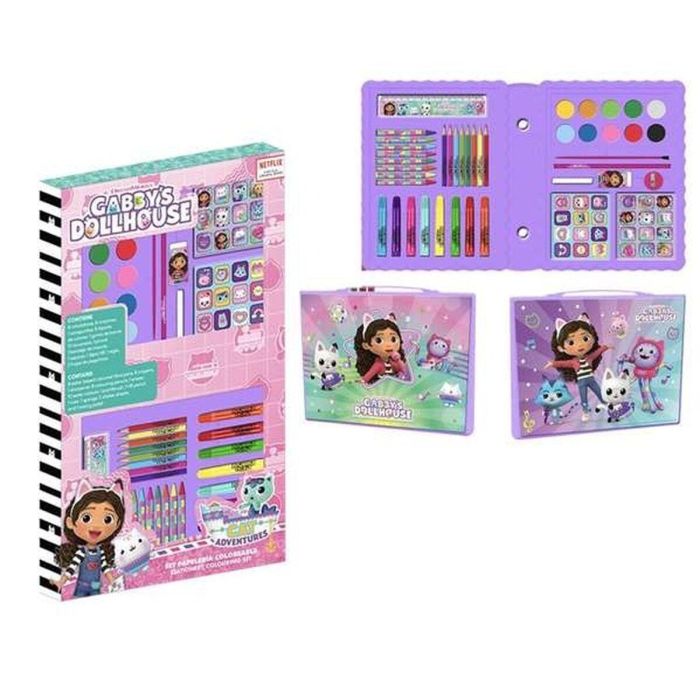 Set papelería coloreable caja la casa de gabby.gabby´s dollhouse 26.7 x 45.3 x 3.0 cm 1 Set papelería coloreable caja la casa de gabby.gabby´s dollhouse 26.7 x 45.3 x 3.0 cm 1