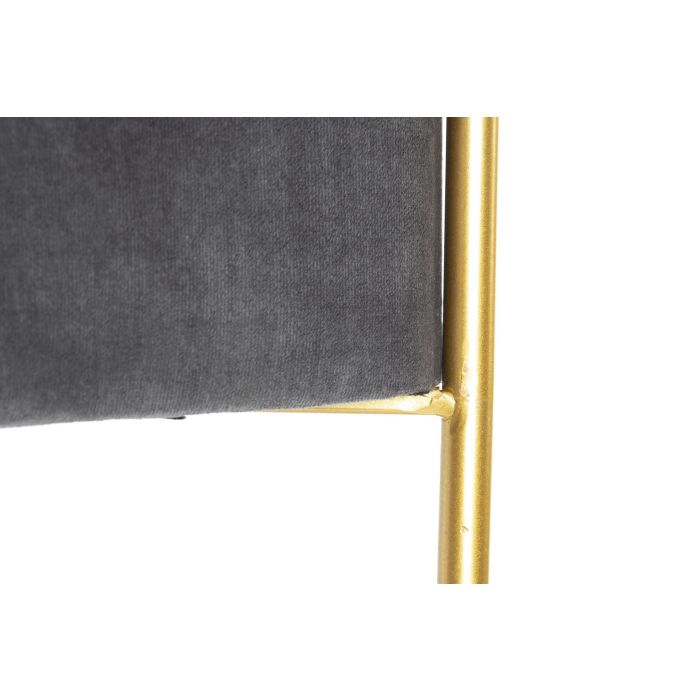 Descalzadora Glam DKD Home Decor Azul Dorado 80 x 42 x 80 cm 5