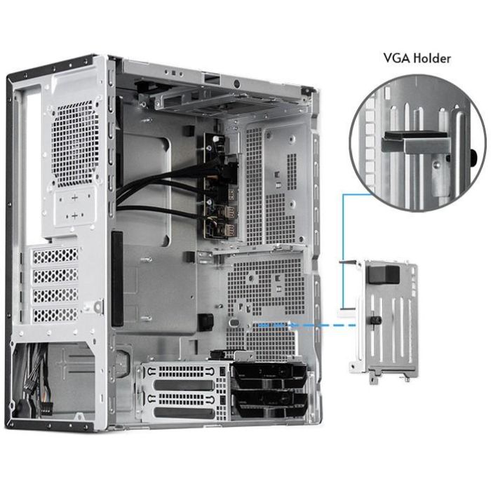 Chieftec BS-20B-OP Midi Tower PC Gamer UNI Series, micro ATX/Mini-ITX, Negro para Hogar/Oficina 11