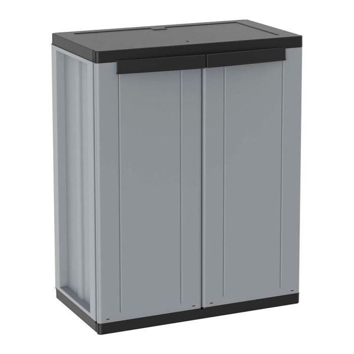 Terry Armario Jline68, Dos Puertas, 1 Balda Regulable, 68x85x37.5 cm, Gris/Negro 0 Terry Armario Jline68, Dos Puertas, 1 Balda Regulable, 68x85x37.5 cm, Gris/Negro 0