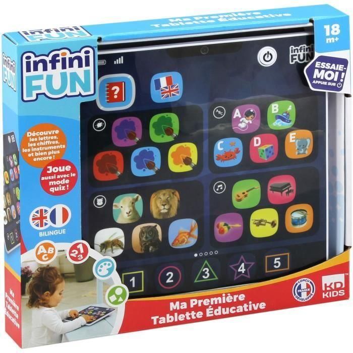 TALDEC Mi primera tableta Juguete educativo para niños pequeños – Aprende letras, números, colores, formas, animales, instrumentos musicales y idiomas 1 TALDEC Mi primera tableta Juguete educativo para niños pequeños – Aprende letras, números, colores, formas, animales, instrumentos musicales y idiomas 1
