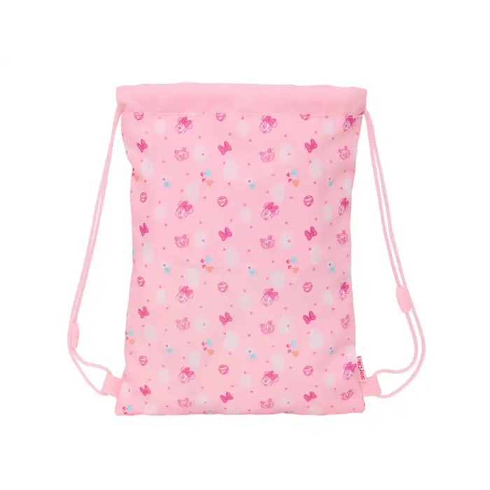 Bolsa Mochila con Cuerdas Minnie Mouse Baby Rosa 26 x 34 x 1 cm 1