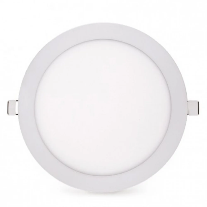 Placa LED Circular 20W 1498Lm 2700K [GR-RDP15-20W-WW-EP01] Ultra Fina para Oficinas, Fábricas y Hogar