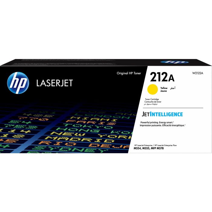 HP Toner Amarillo Laserjet Enterprise M554, M555, M578 -212A