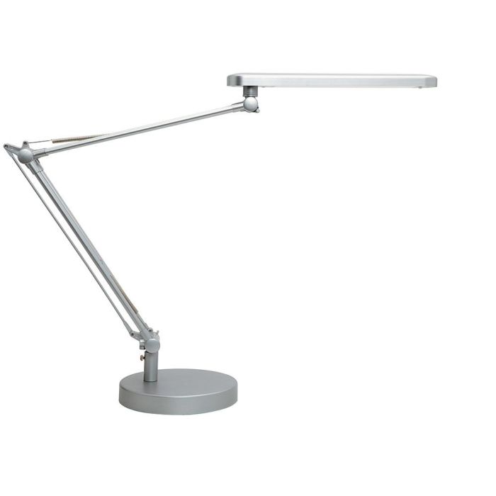 Lampara De Escritorio Unilux Mambo Led 5,6 W Doble Brazo Articulado Abs Y Aluminio Gris Metalizado Base 19 cm Lampara De Escritorio Unilux Mambo Led 5,6 W Doble Brazo Articulado Abs Y Aluminio Gris Metalizado Base 19 cm