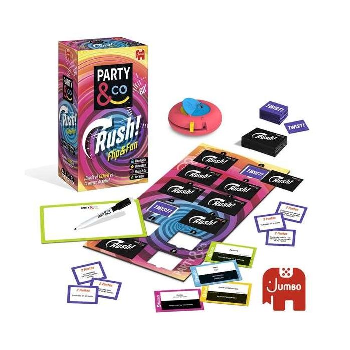 Juego party & co. rush. donde el tiempo es tu mayor desafio. transforma cada partida en una carrera contrarreloj. 12x21x7 cm 1 Juego party & co. rush. donde el tiempo es tu mayor desafio. transforma cada partida en una carrera contrarreloj. 12x21x7 cm 1