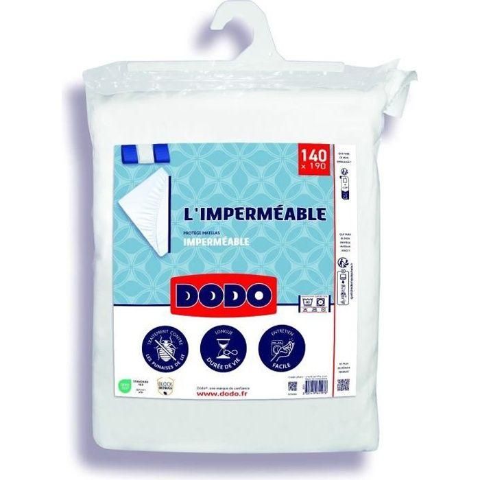 Protector de colchón impermeable - 140x190 cm - Algodón/poliéster - Anti -besas Protector de colchón impermeable - 140x190 cm - Algodón/poliéster - Anti -besas