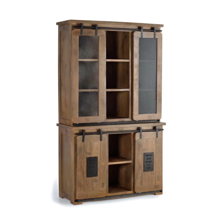 Giner y Colomer Armario Madera de Mango y Metal 200 x 100 x 47 cm 1 Giner y Colomer Armario Madera de Mango y Metal 200 x 100 x 47 cm 1