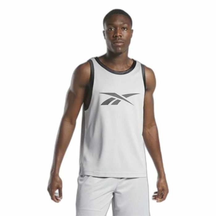 Camiseta de baloncesto Reebok Gris claro S 4