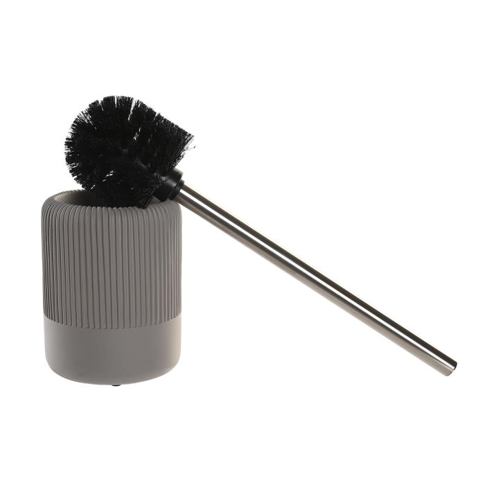 DKD Home Decor Escobillero Scandi Gris de Cemento e Inox 11 x 36.5 x 11 cm 1