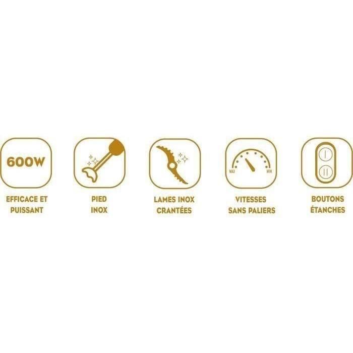 Little Balance LIT3760240784593 Batidora de mano Speed Inox 600 1