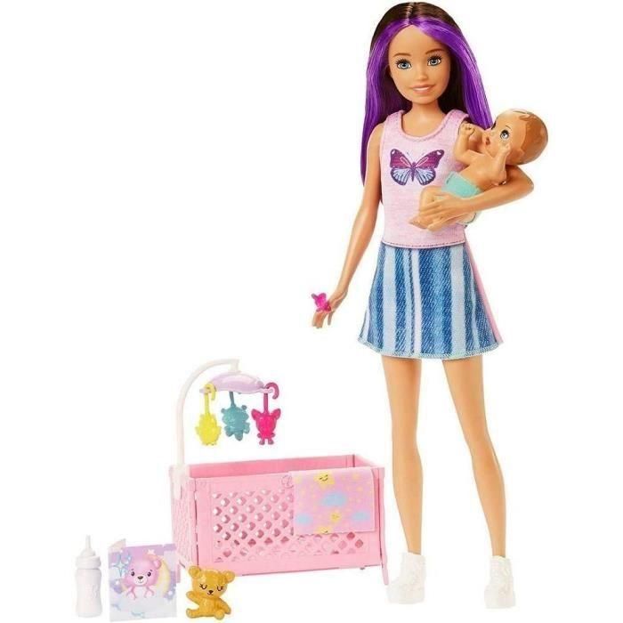 Barbie - Baby Skipper Box in Bed - Juega de muñecas - 3 años y + + Barbie - Baby Skipper Box in Bed - Juega de muñecas - 3 años y + +