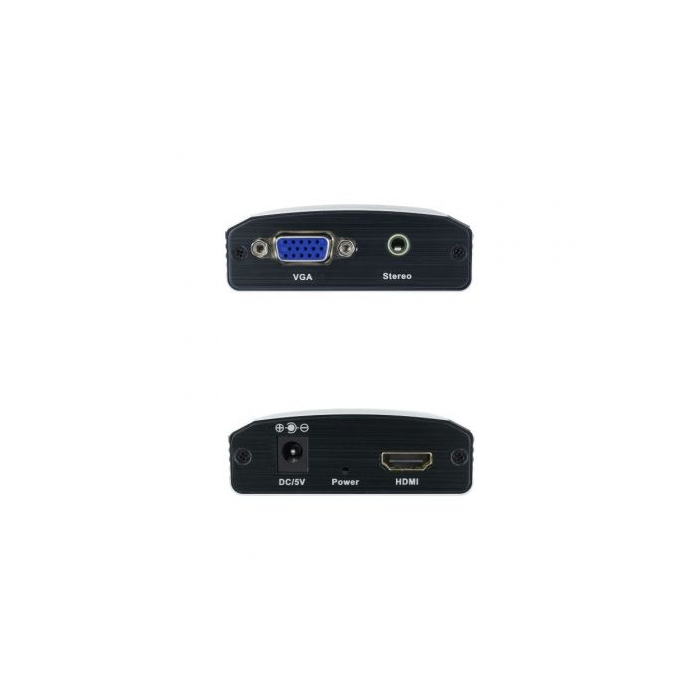Adaptador VGA a HDMI con Audio NANOCABLE 10.16.2101-BK 1 Adaptador VGA a HDMI con Audio NANOCABLE 10.16.2101-BK 1