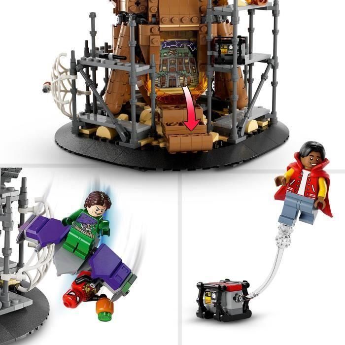LEGO Marvel 76261 La batalla final de Spider-Man: Sin camino a casa, juguete con 3 Peter Parker, Duende Verde, Electro 3 LEGO Marvel 76261 La batalla final de Spider-Man: Sin camino a casa, juguete con 3 Peter Parker, Duende Verde, Electro 3