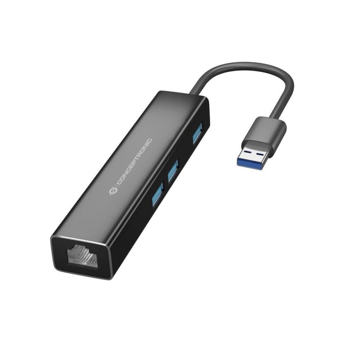 Hub USB 3 Puertos Conceptronic DONN07BA Negro (1 unidad) 3